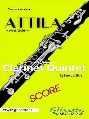 cover image of Attila (prelude) Clarinet quintet--score